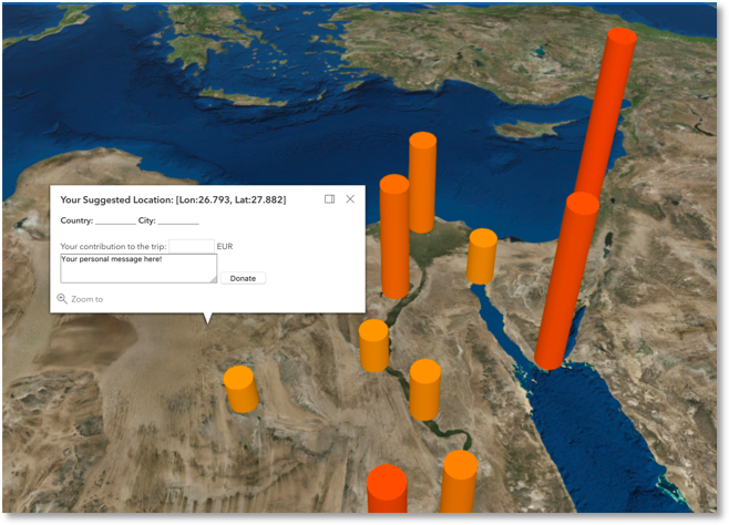 Cloud Geospatial application ArcGIS screenshot